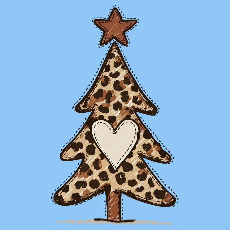 Leoprint Christmas Tree - Leo Pattern