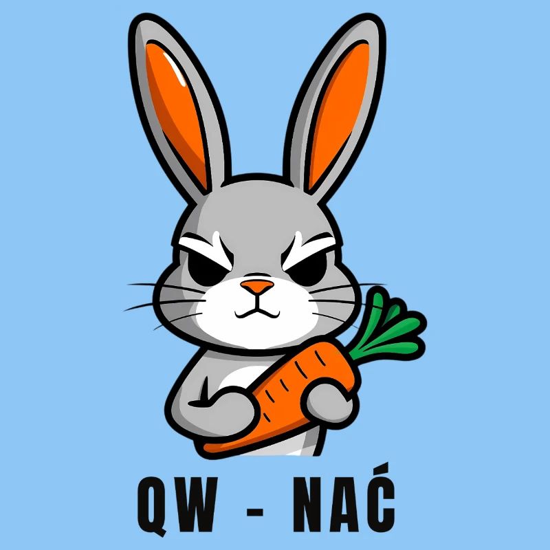 QW-NAĆ Rabbit – Funny Carrot Rabbit