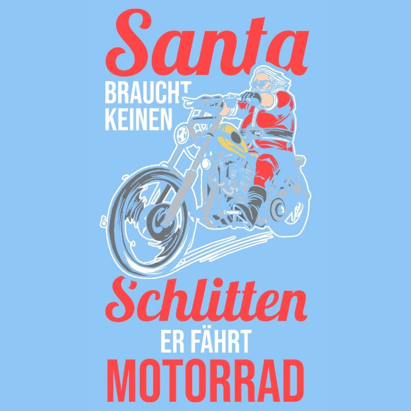 Weihnachtsmann Biker Motorrad Weihnachten