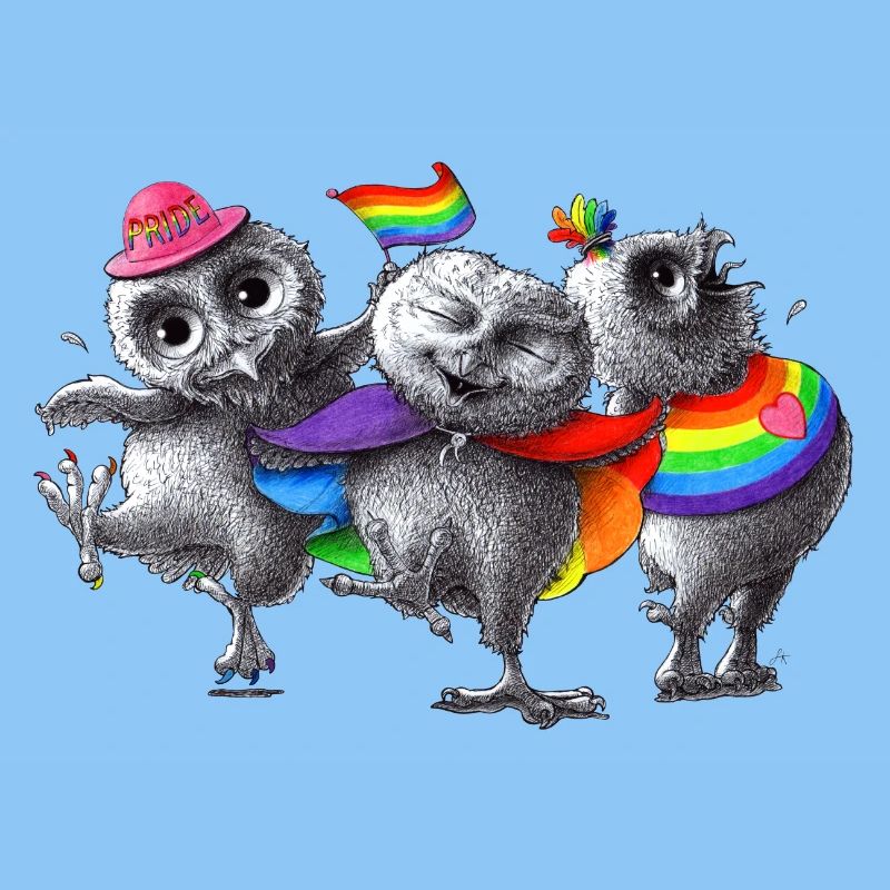 Happy Dancing Pride Owls