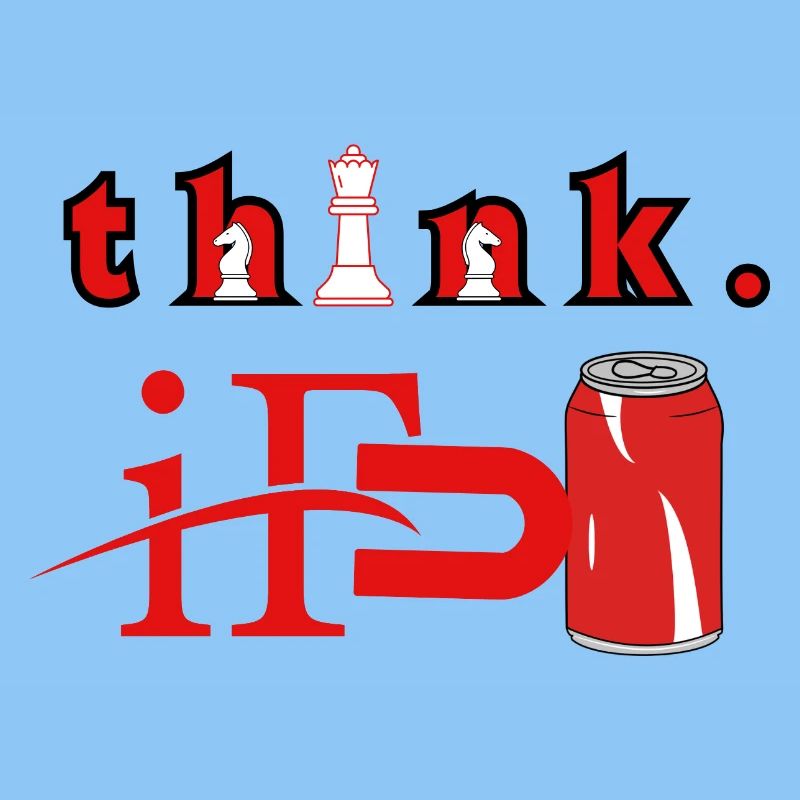 Think Chess Red Can Graphic