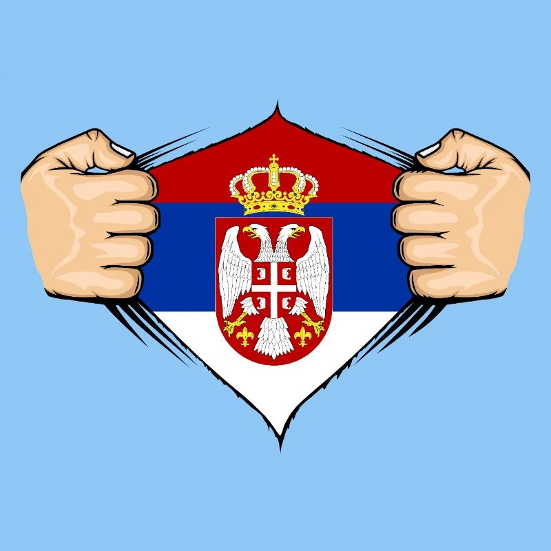 Conception du drapeau de la Serbie