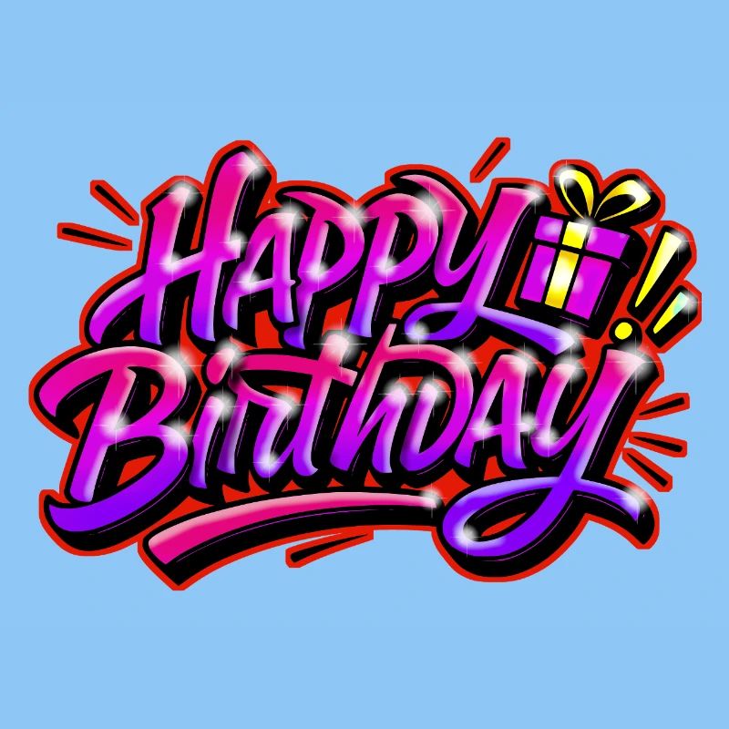 Graffiti HAPPY BIRTHDAY PRINTABLE