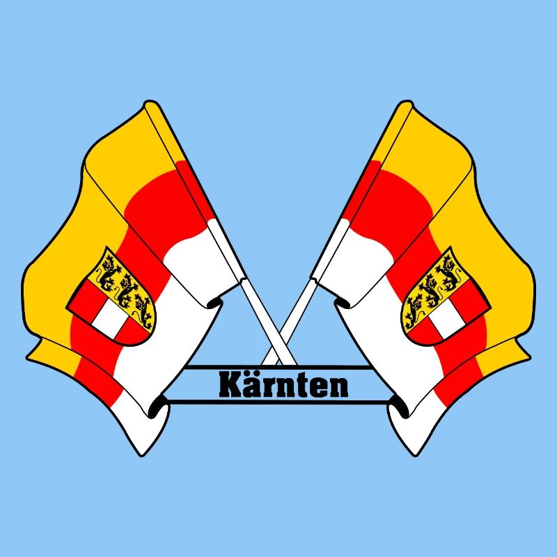 Drapeaux de Kärnten avec nom de province