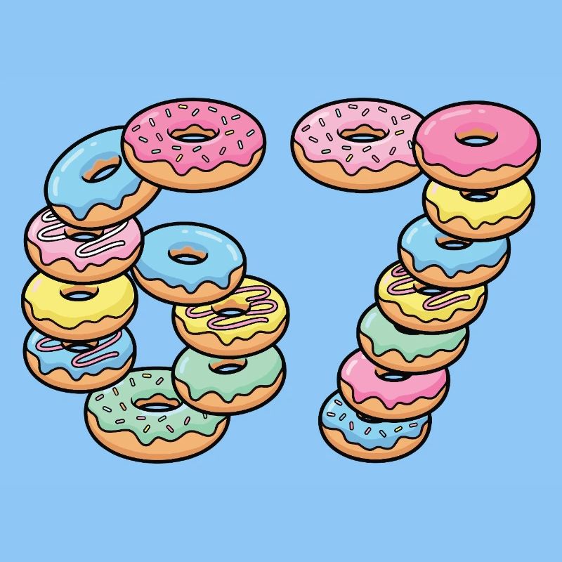 Pastel Donut Stack 67 Muster