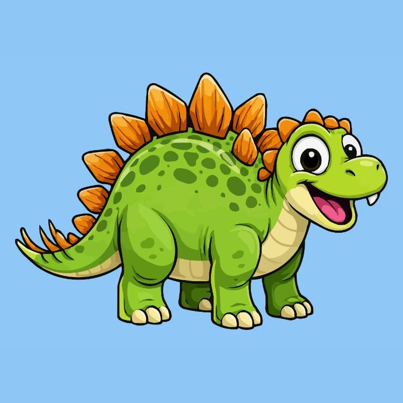 Fröhlicher Dino Stegosaurus