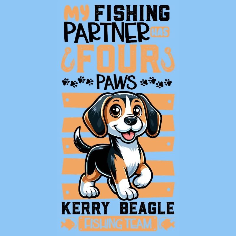 Pêche et Kerry Beagle