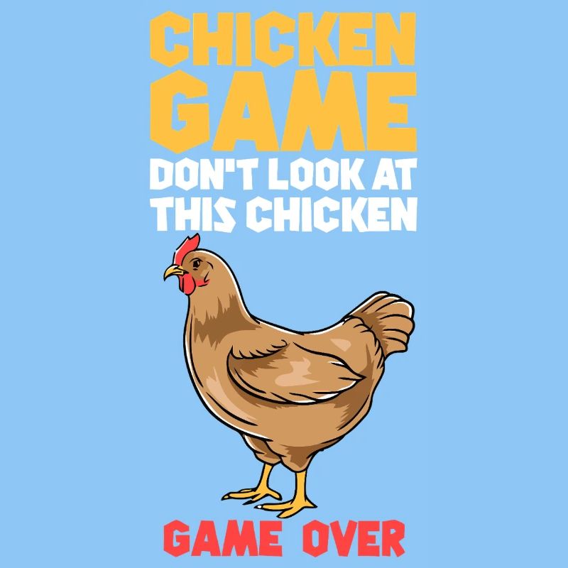 Chicken Game Bold Text Tee