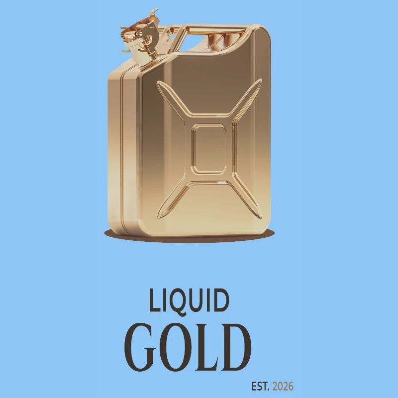 Liquid Gold Kanister Design Spruch