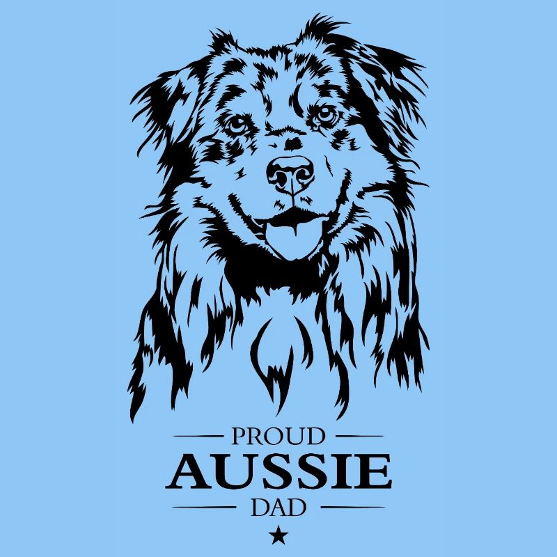 Aussie Dad Hunde Australian Shepherd Hund Wilsigns