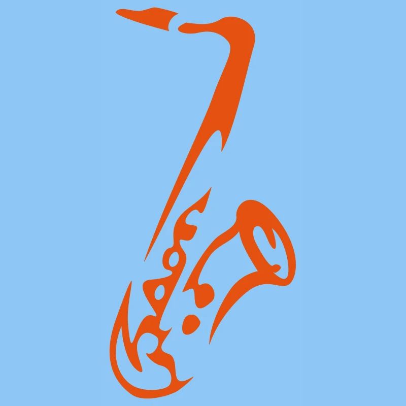 Saxy - Expressive Saxophon Silhouette Design