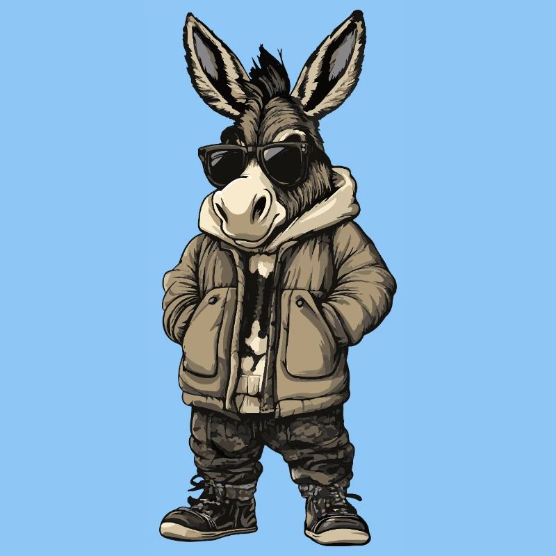 Donkey Cool Winter