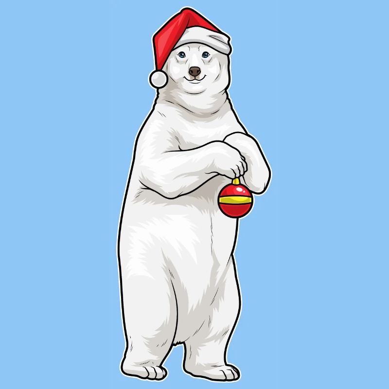 Eisbär Weihnachten Weihnachtskugel