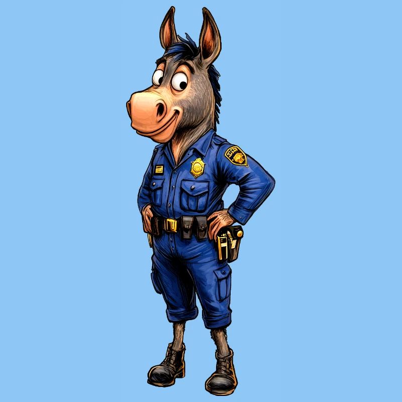 Polizei Esel