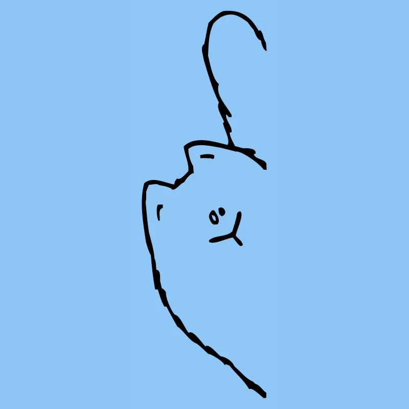 Schräge Katze