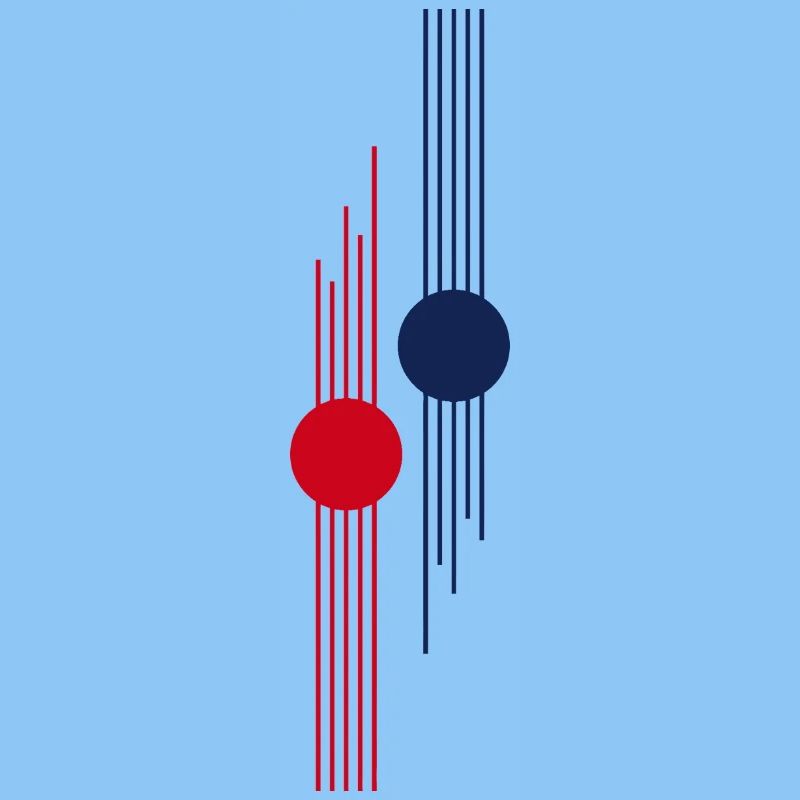 Red-Blue Geometric Pulse