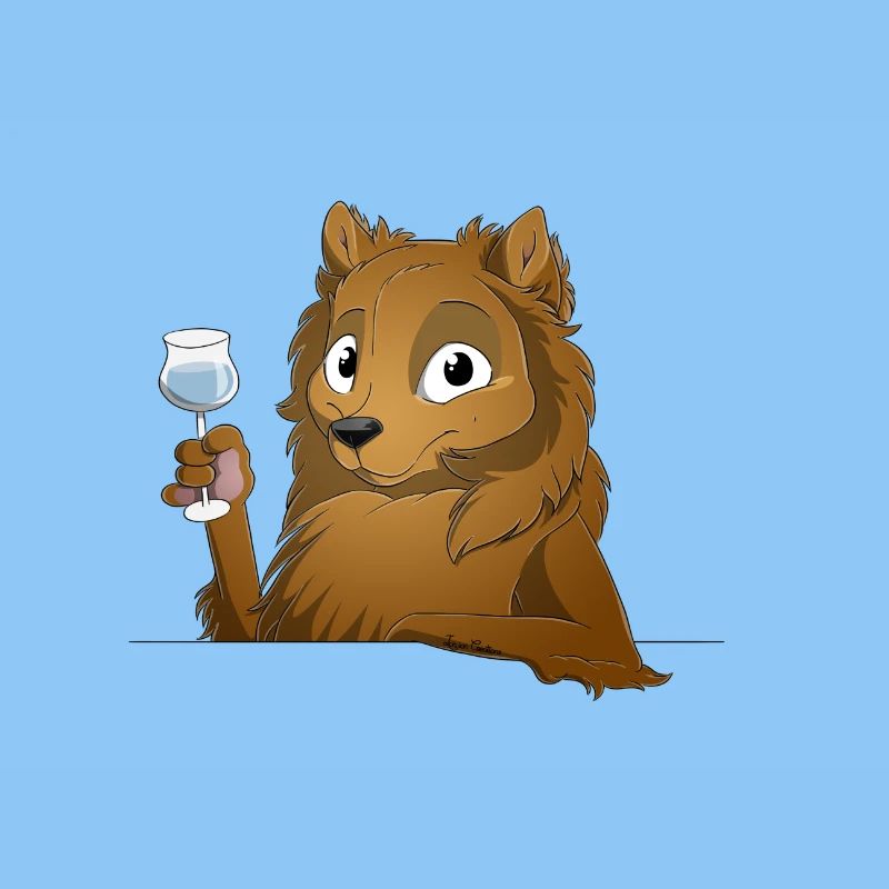 Trinkender oder treibender Spitz