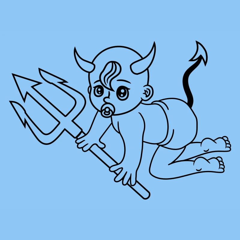 böse teufel dämon hölle teufelchen satan krabbeln