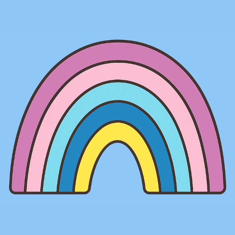 Pastell Regenbogen Design