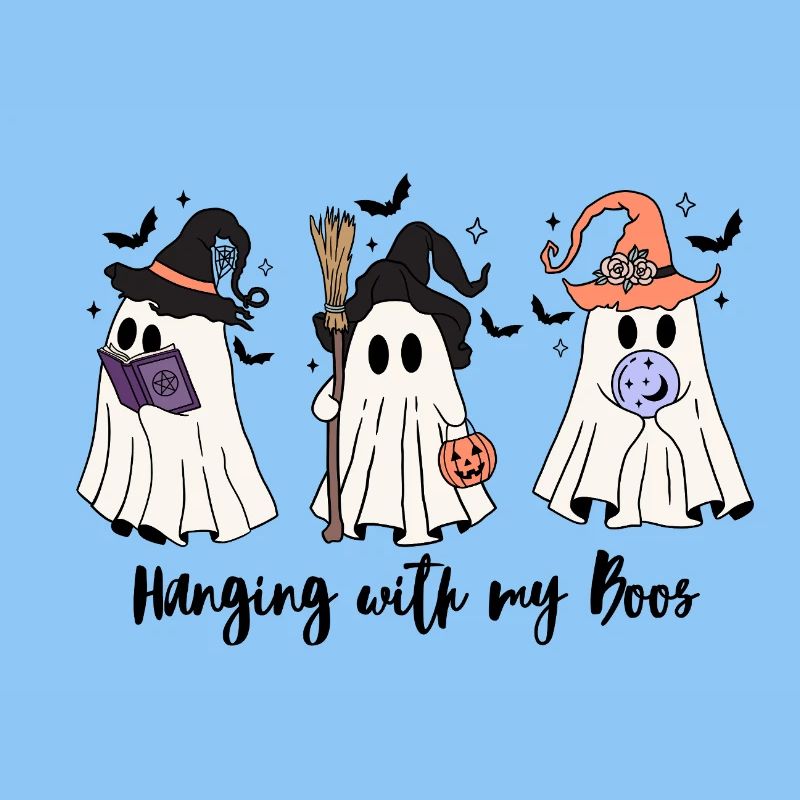 🧙 ♀️ Witchy Ghost Squad – Effrayant et mignon 👻