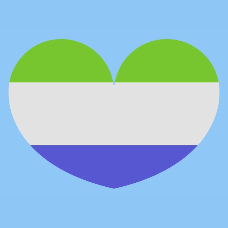 Sierra Leone Herzflagge