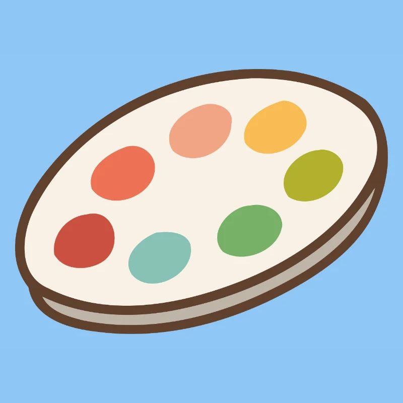 Lebendige Palette der Inspiration