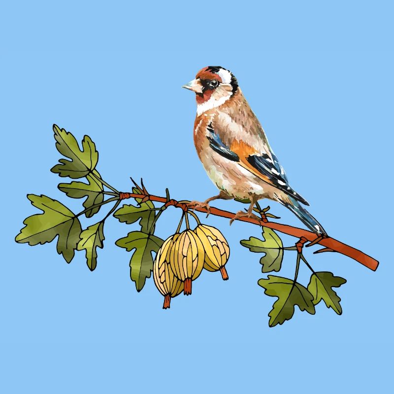 Bunter Vogel