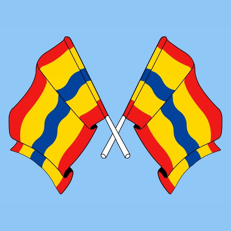 Deux drapeaux de la province d'Overijssel