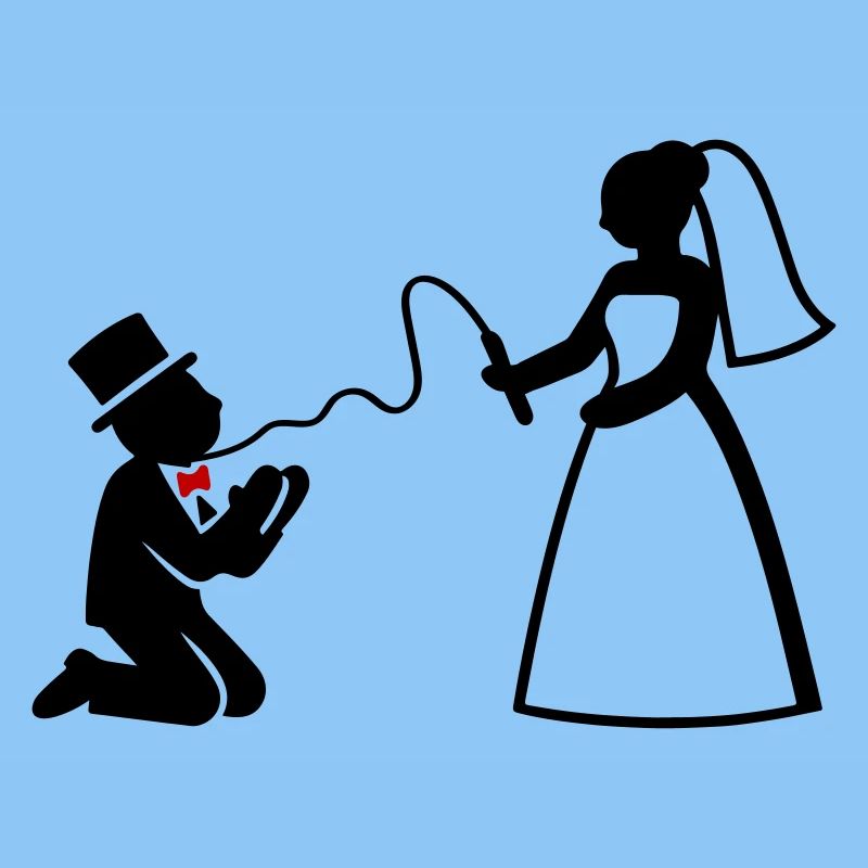 Brautpaar Ehe Paar Peitsche Hochzeit