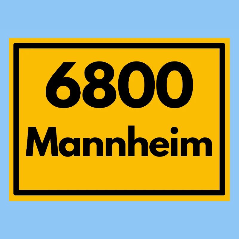 ANCIEN CODE POSTAL RETRO 6800 MANNHEIM Squares