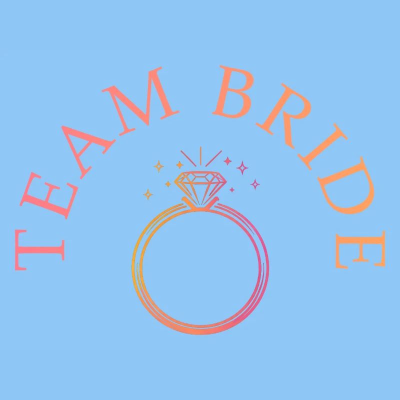 Team Bride - Ring - personalisierbar