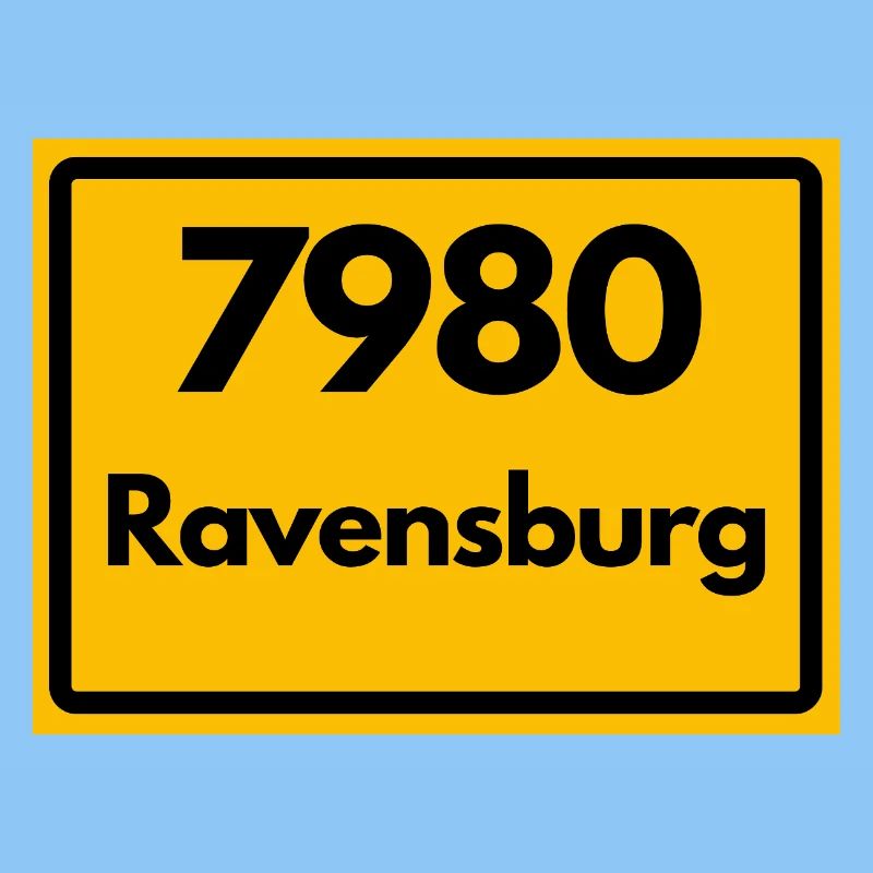 OLD POSTCODE ZIP CODE RETRO 7980 RAVENSBURG HEIMAT