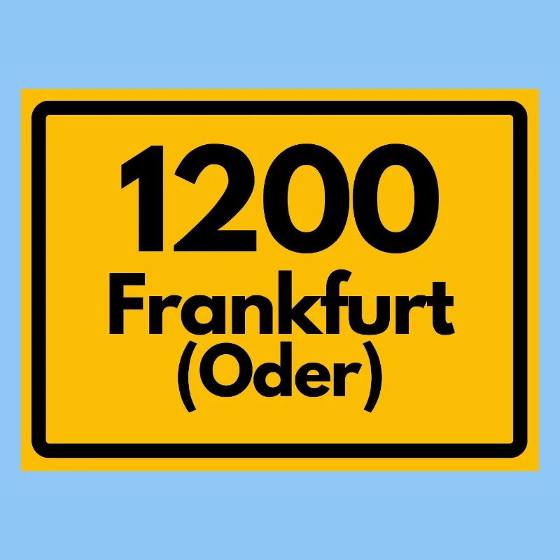 ALTE POSTLEITZAHL PLZ RETRO 1200 FRANKFURT ODER