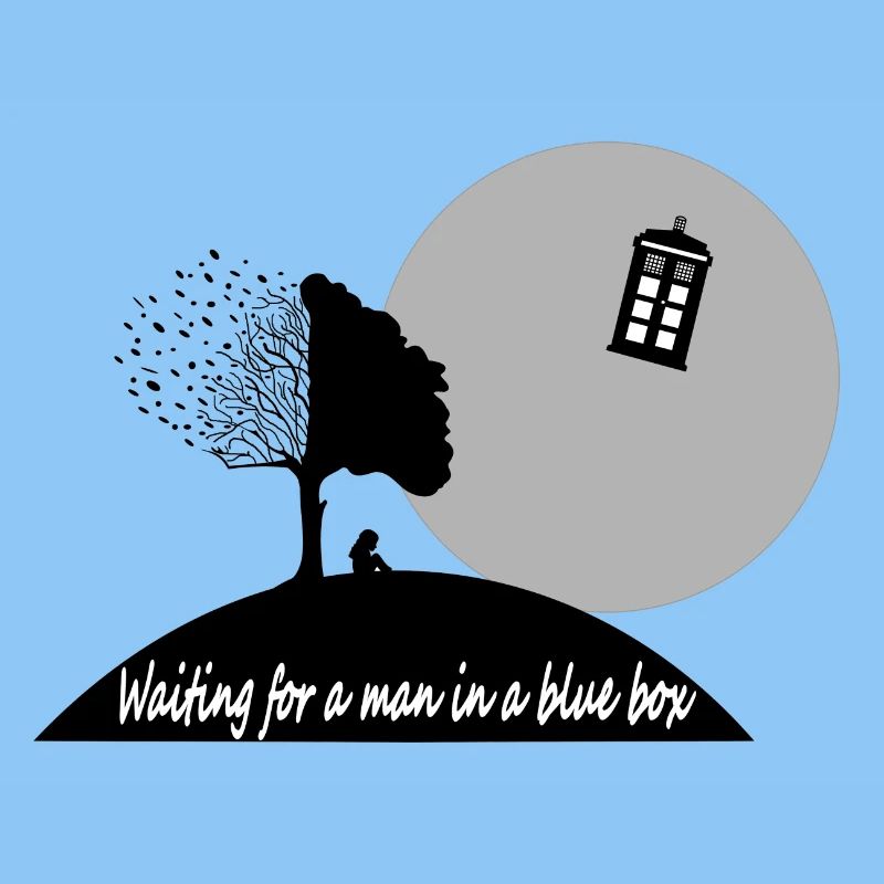 WAITING FOR A MAN IN A BLUE BOX