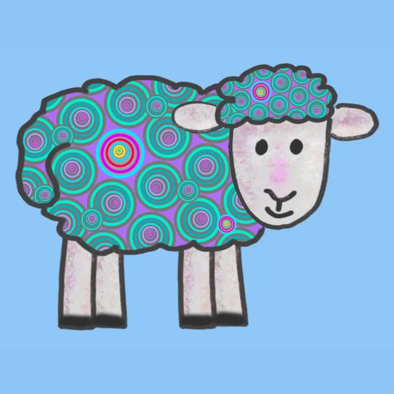 Spiral Sheep Pattern