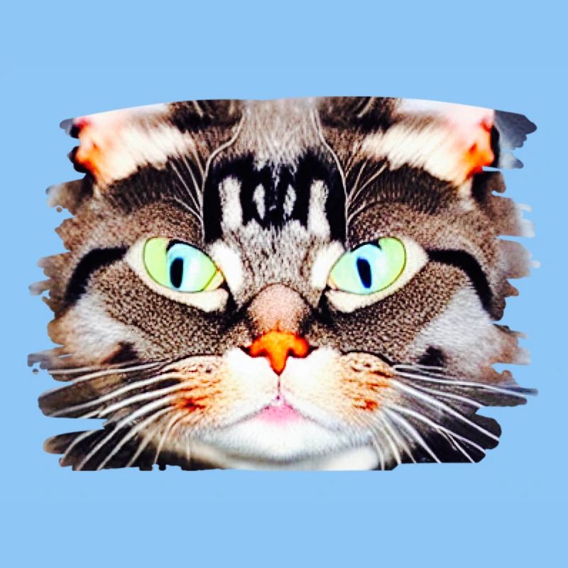 Neon Cat View Portrait