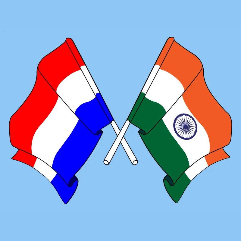 Drapeau des Pays-Bas, drapeau de l’Inde