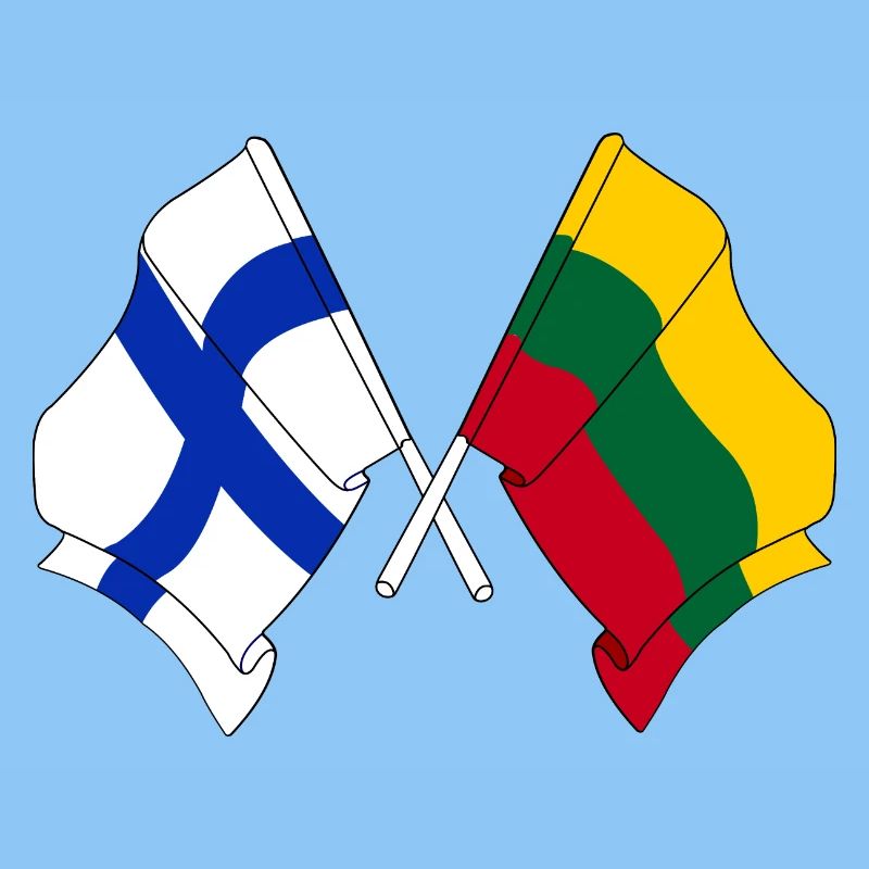 Drapeau Finlande, Drapeau Lituanie