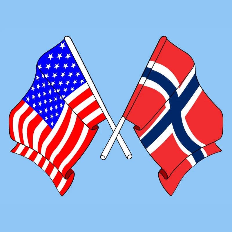 Drapeau des États-Unis, Drapeau de la Norvège