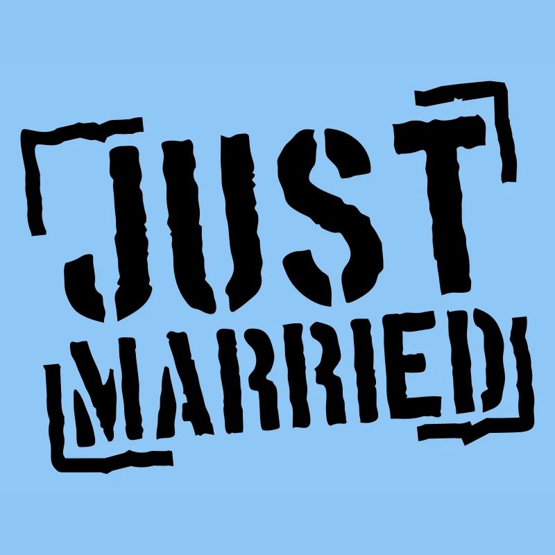 Just Married Stamp Design