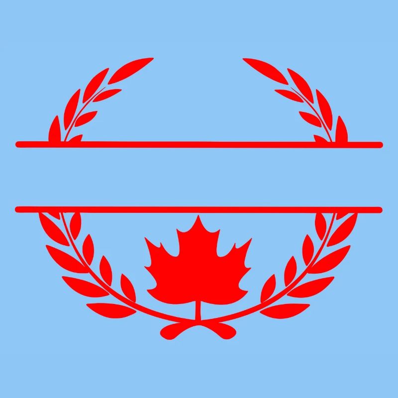 Logo de couronne de laurier feuille d’érable du Canada