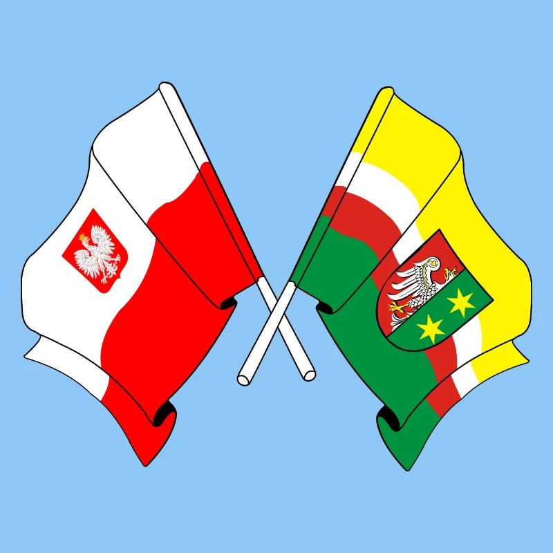 Drapeau de la Pologne, Lubusz croisé