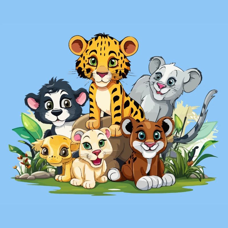 Tierfreunde im Dschungel