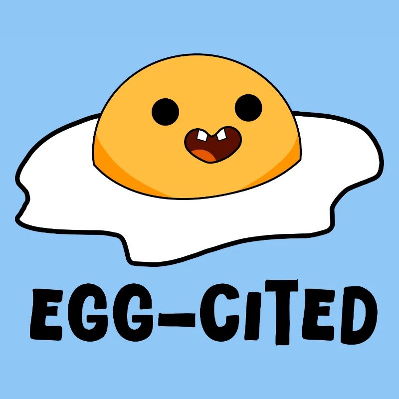 Egg-cited! – Cracked Egg Doodle, Playful Sketch