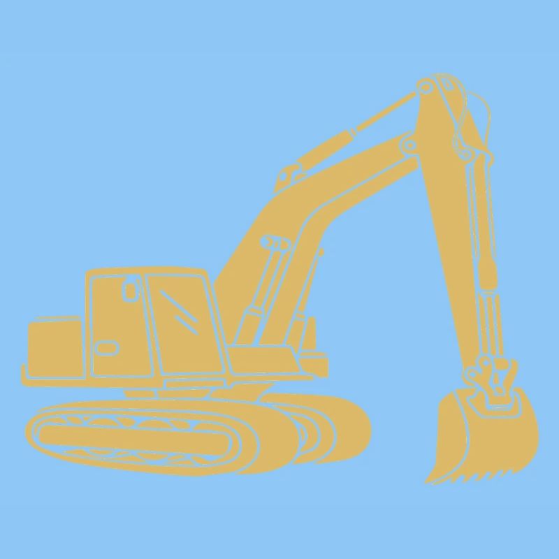 Excavator Silhouette Construction Equipment Operator Civil Engineering