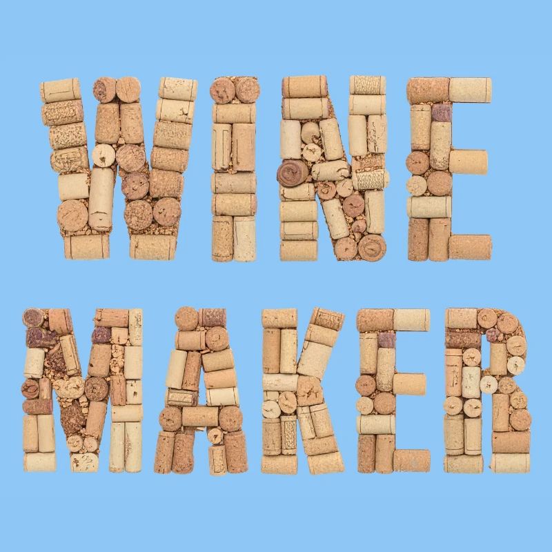 Winemaker – Real Cork Lettering Design