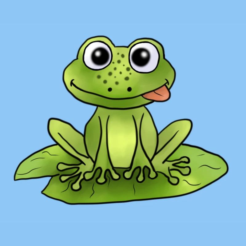 Frosch auf Seerose