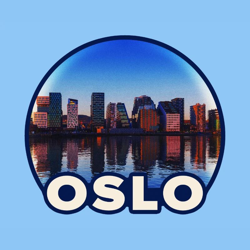 Oslo Skyline Reflektion