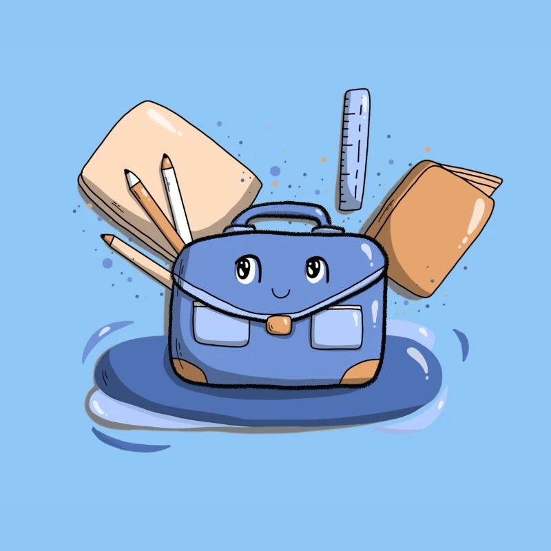 Cartable Bleu