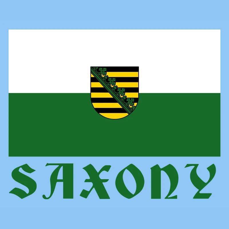 Sachsen Emblem Flagge Design